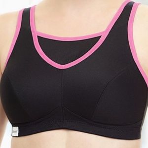 Glamorise BLK/PNK Wireless Sports, 44C  *P1001